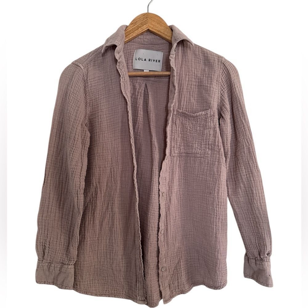 Lola River women’s Casual long sleeve shirt EUC